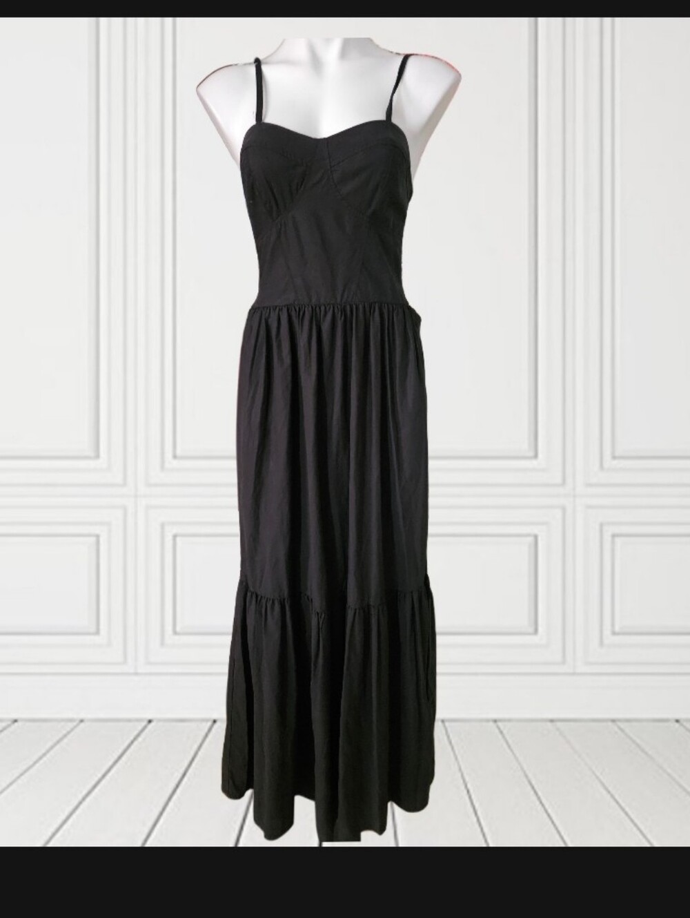 YFB Black Spaghetti Strap Maxi Dress Size SMALL